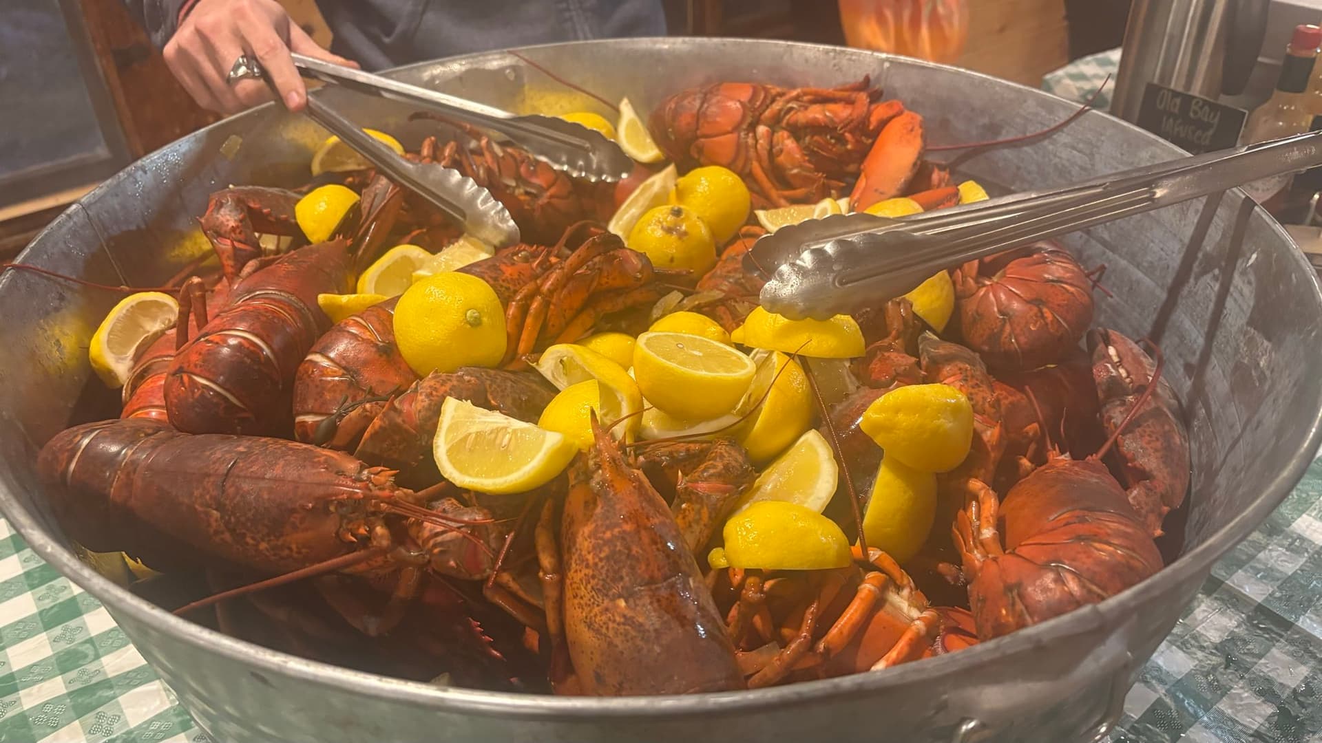 New England lobster bake at Camp Nakamoto